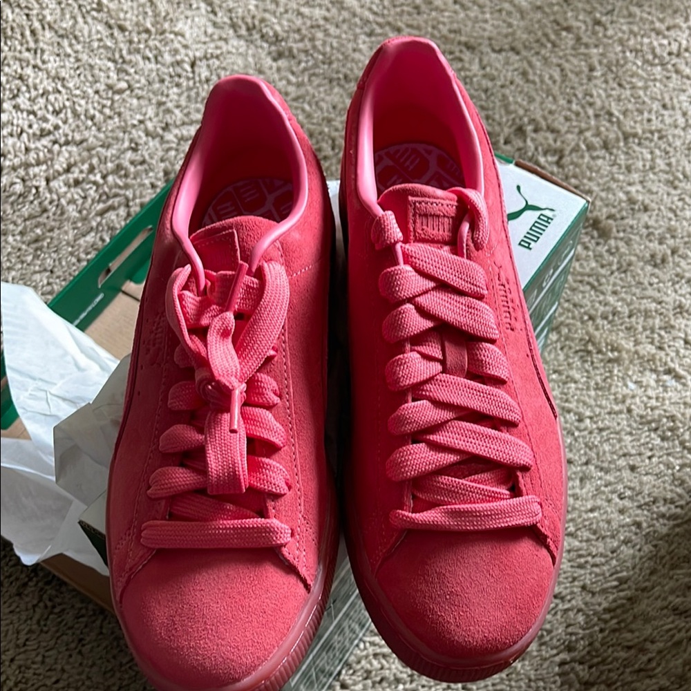 Puma Suede Classic Mono Iced Coral Sneakers